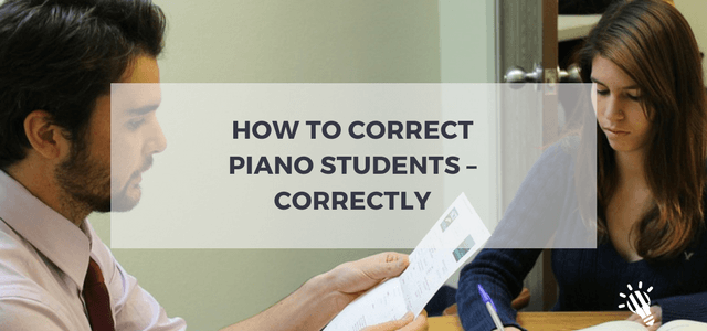 correct piano students