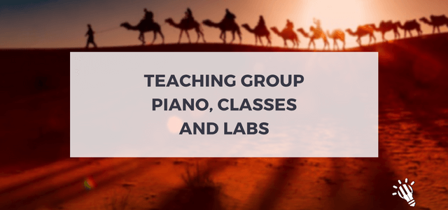 Teaching group piano, classes and labs