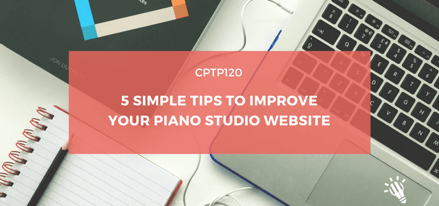 5 simple tips improve piano studio website