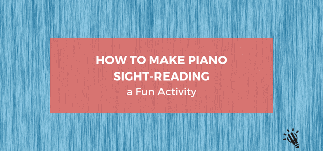 piano sight reading fun activity