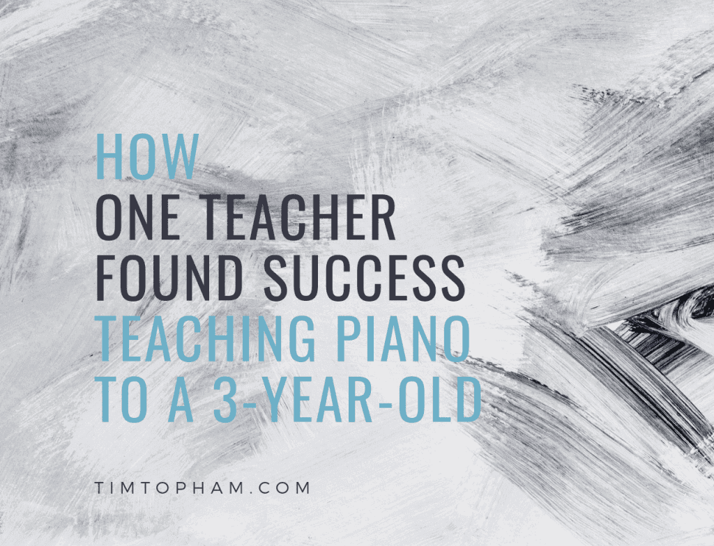 How One Teacher Found Success Teaching Piano to a 3-Year-Old