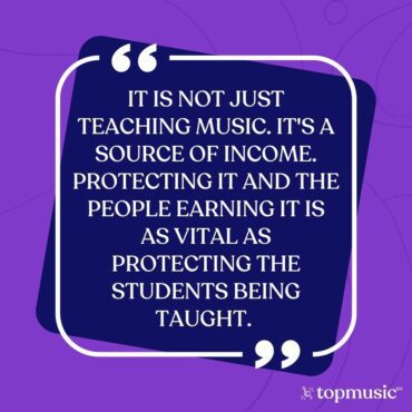 It's not just teaching music. It's a source of income. 