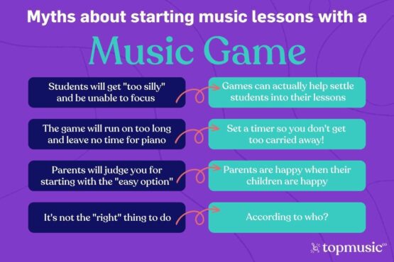 myths about starting music lessons with music games