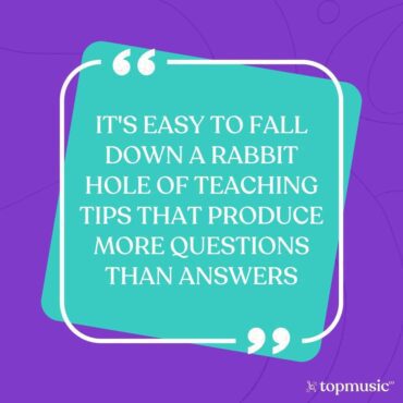 it's easy to fall down a rabbit hole of teaching tips