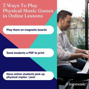 3 ways to play physical music games in online lessons