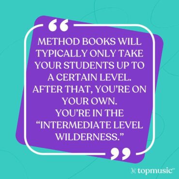 quote about intermediate students leaving method books